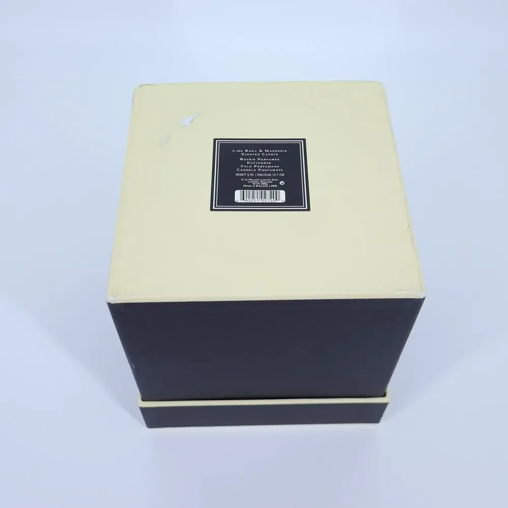 JO MALONE Black and Pale Yellow Candle Gift Box 7.25x7.25x8